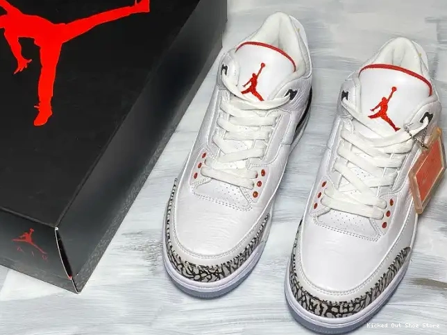Kicked Out Shoe Store THROW 923096-101 white 3 Retro mens Jordan LINE